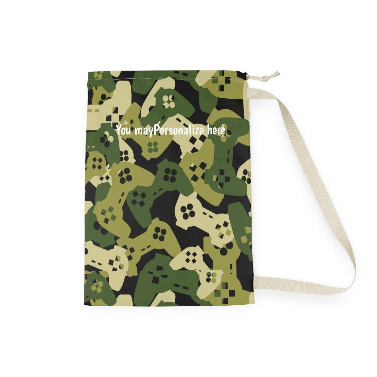 Personalized Funny Laundry bag | Gamers Camouflage College Dorm Laundry Bag | Unique Print Laundry bag , College Moving In Laundry bag