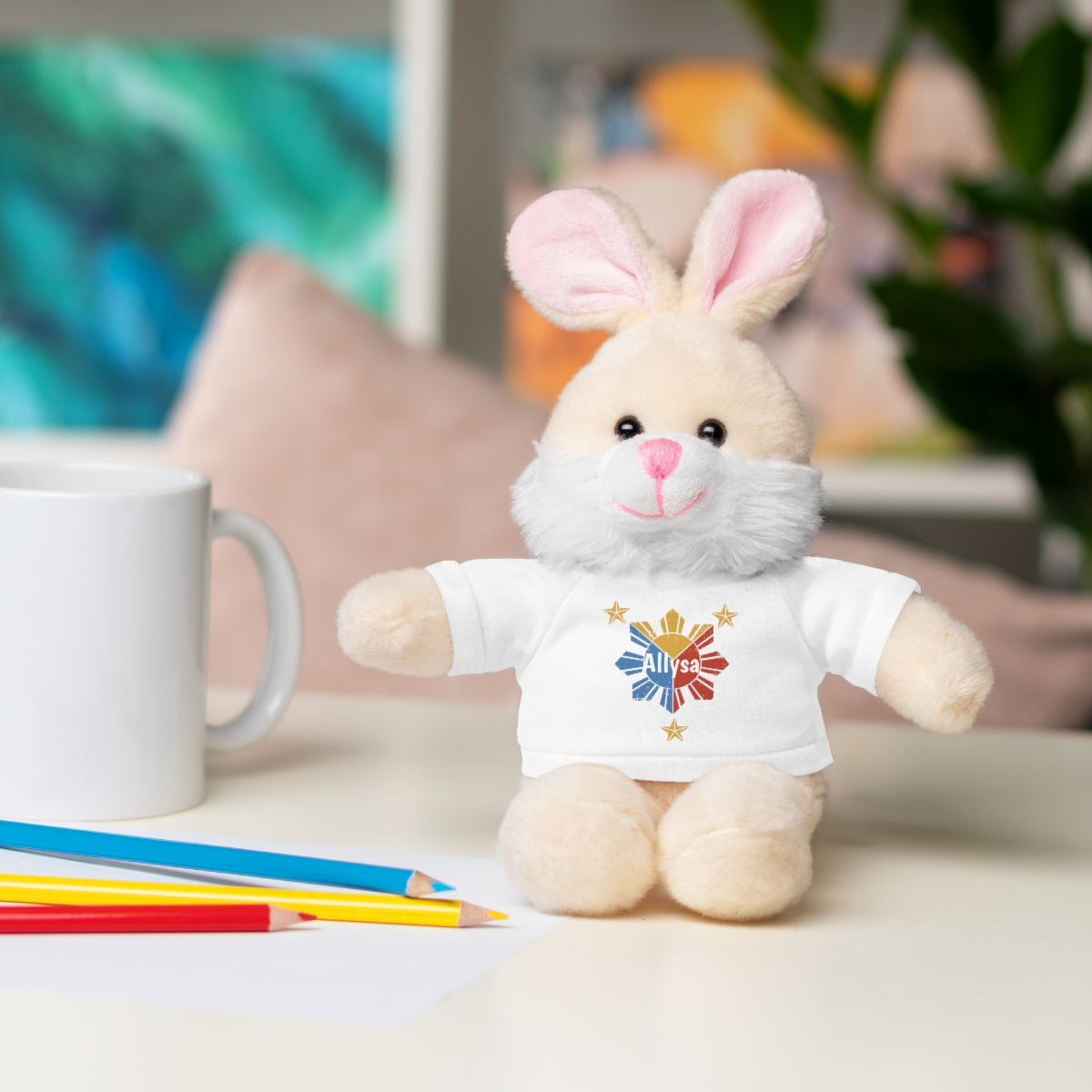 Personalized Filipino Stuffed Animal Toy with Tee | Philippine Star and Sun | Gift for kids and adults | Holiday Gifting idea