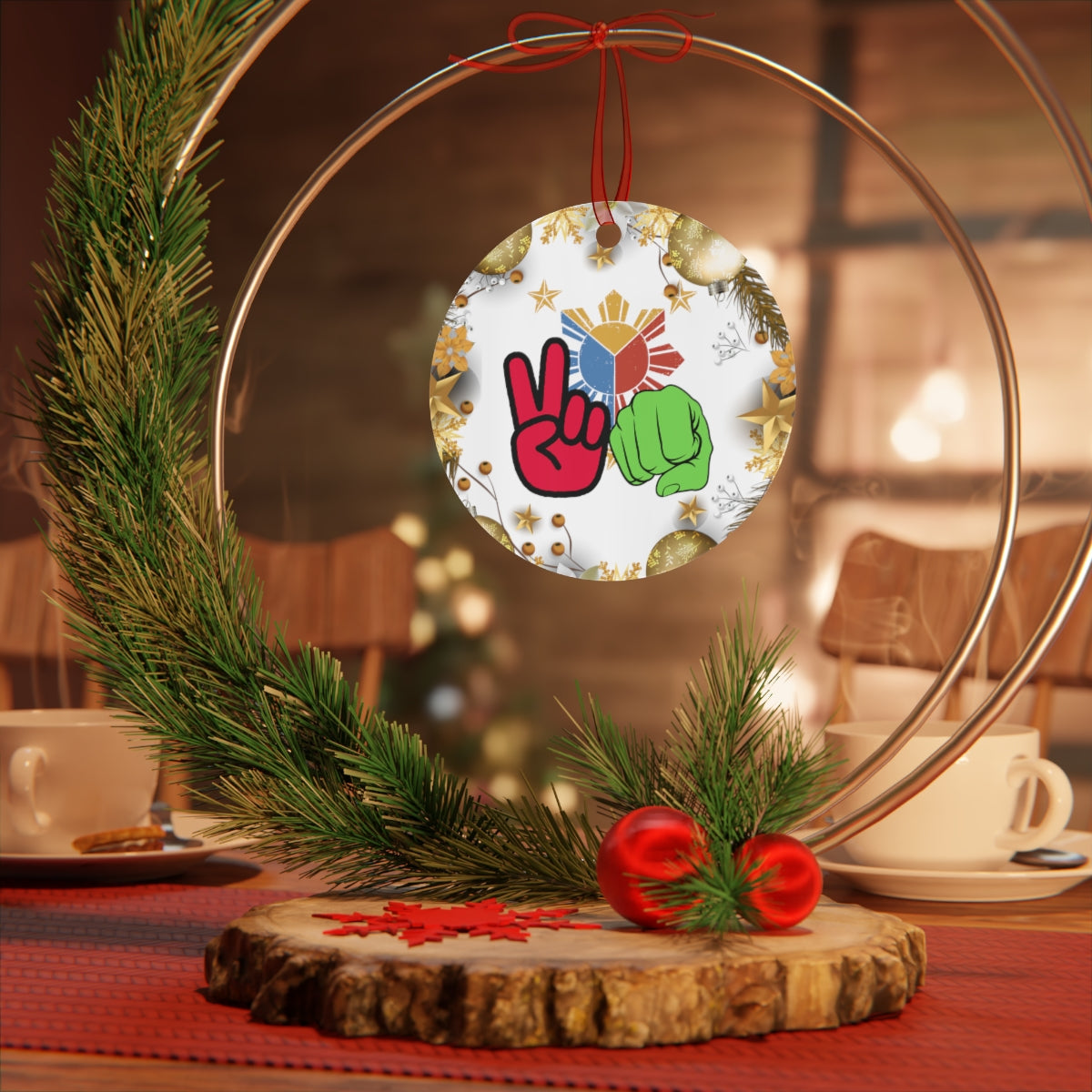 Philippines Filipino BBM Sarah Christmas tree Ornaments |