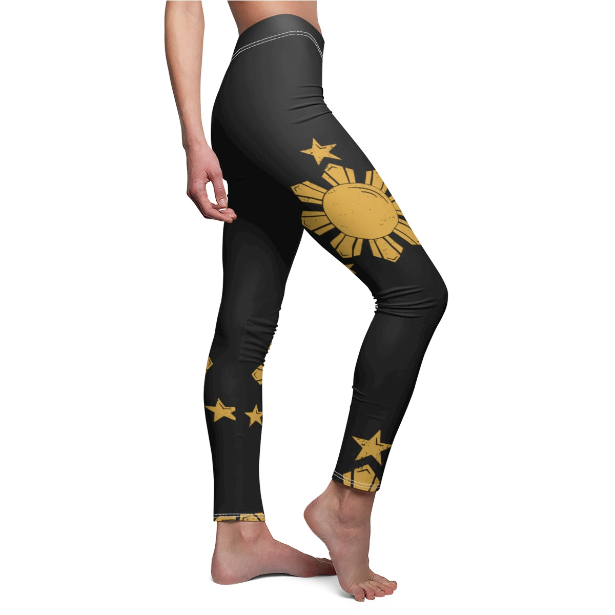 Philippines Filipino Sun and Star Casual Leggings | Filipino Outfit