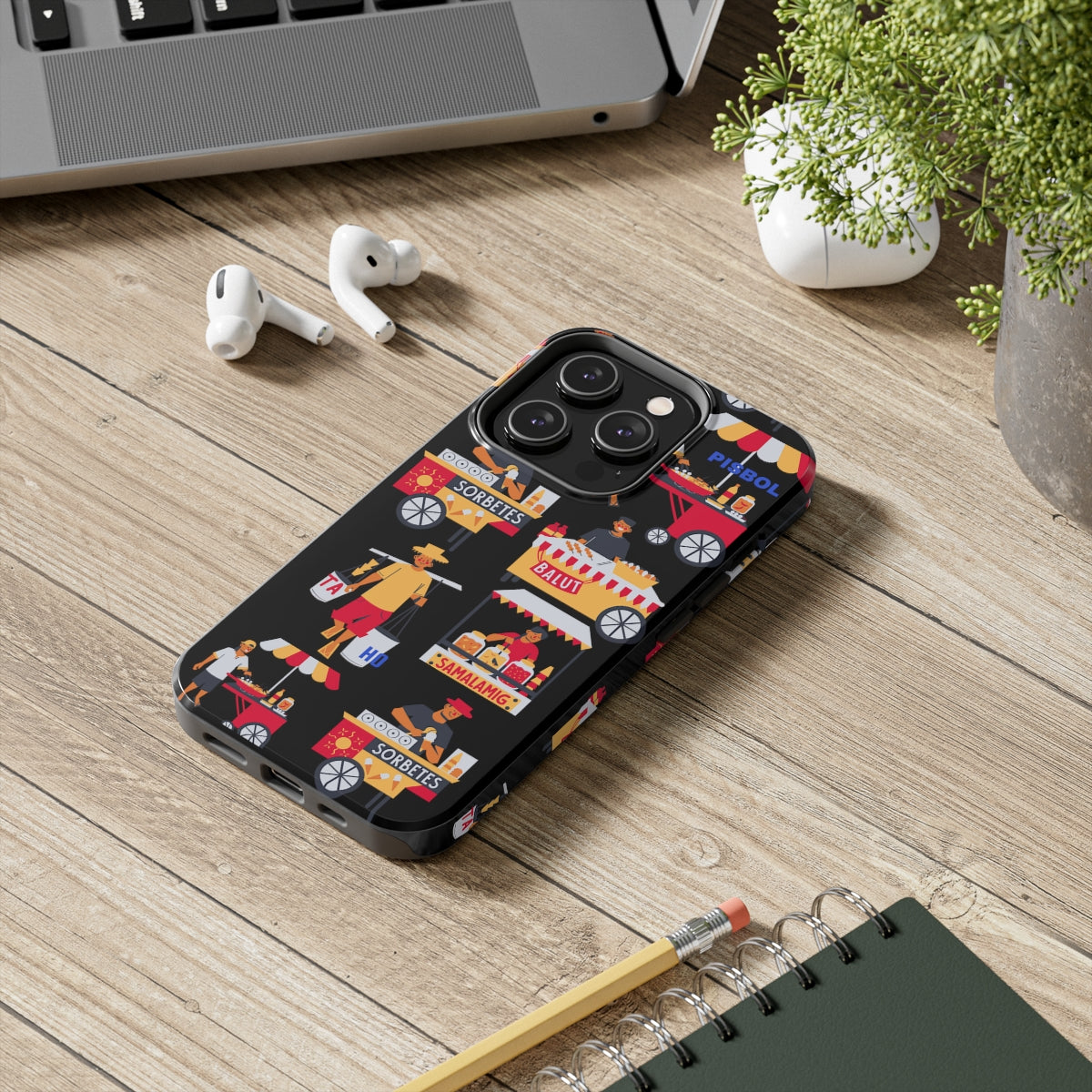 Philippine Street Food Theme Tough Phone Cases, Case-Mate, Unique phone Case | Filipino Gifting Idea | Stocking Stuffers