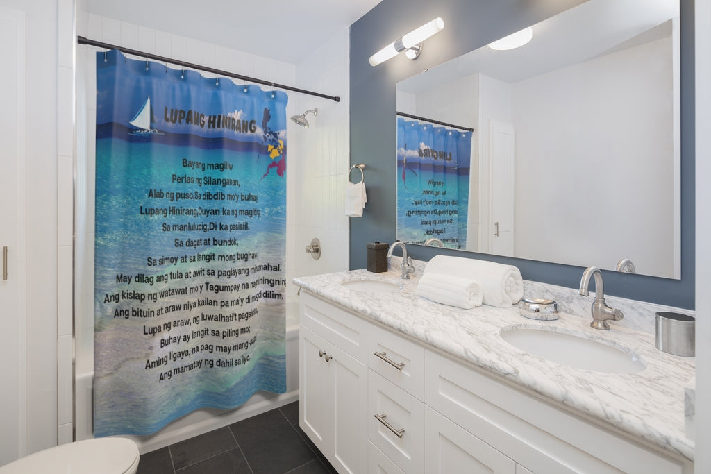 Philippine Inspired Shower Curtains, Philippine Home Accent, Filipino Home Decor, Pinoy home decor.