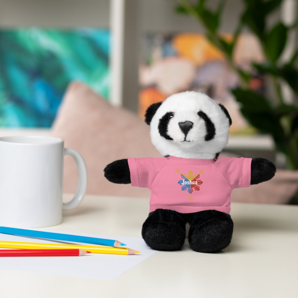 Personalized Filipino Stuffed Animal Toy with Tee | Philippine Star and Sun | Gift for kids and adults | Holiday Gifting idea