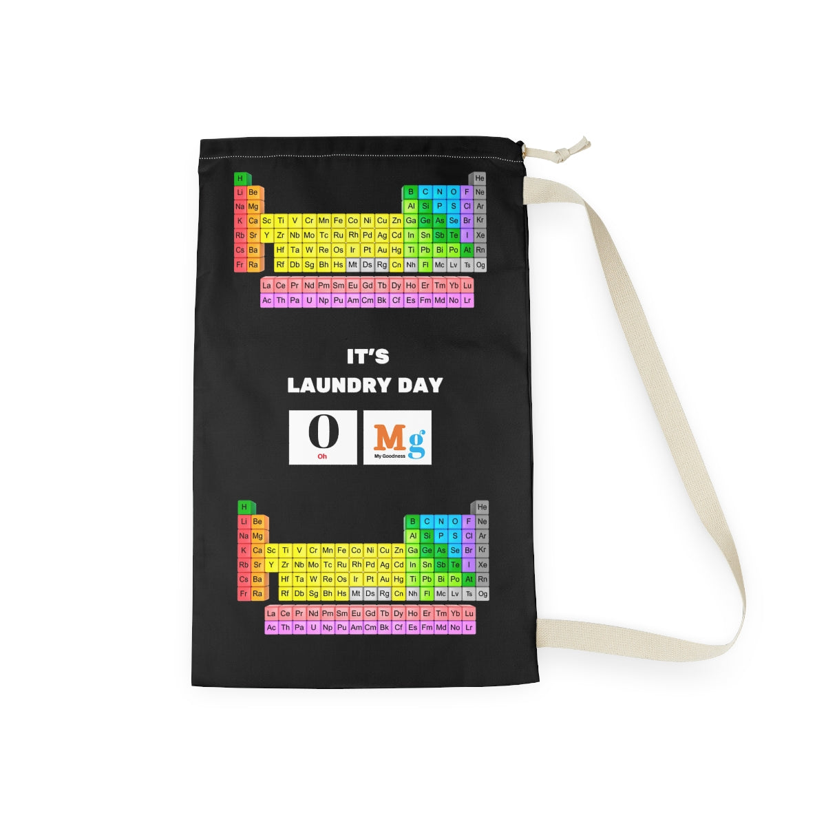 Funny College Dorm Laundry Bag | Chemistry Periodic Table Laundry bag ,
