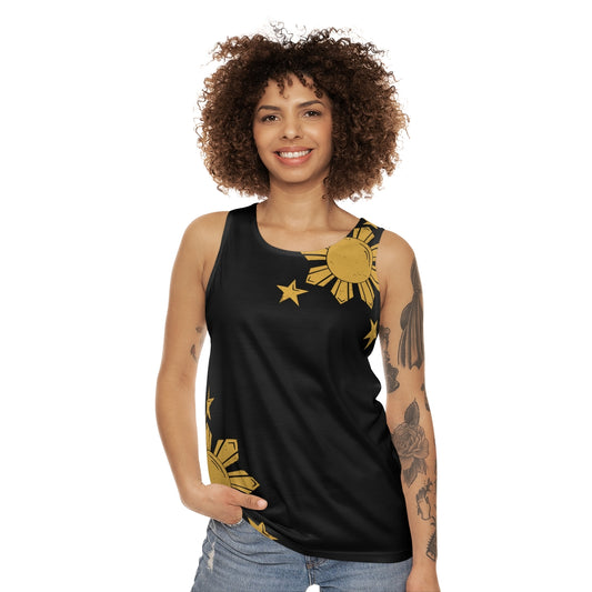 Philippines Sun and Star Unisex Tank Top | Filipino Summer Tank Top