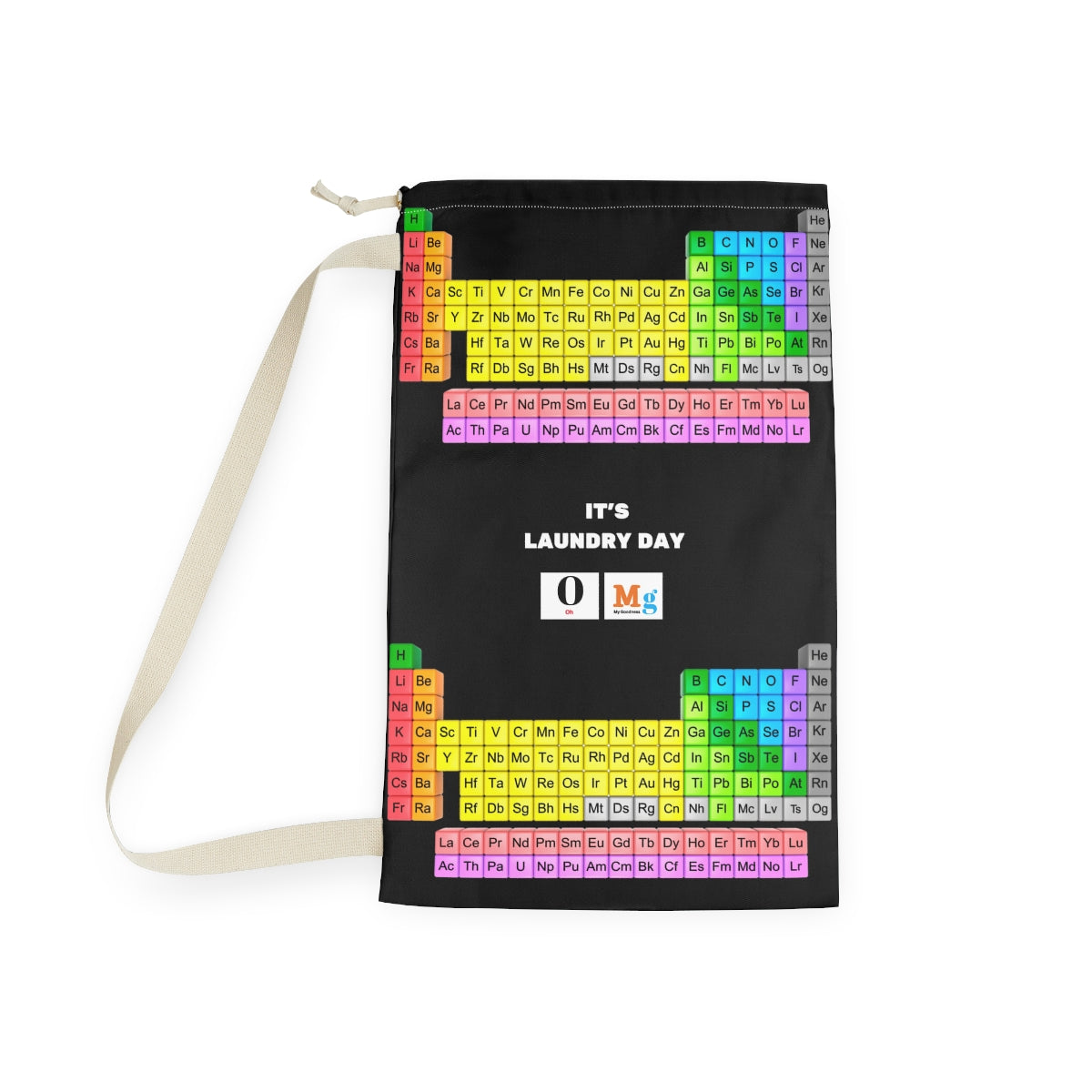 Funny College Dorm Laundry Bag | Chemistry Periodic Table Laundry bag ,