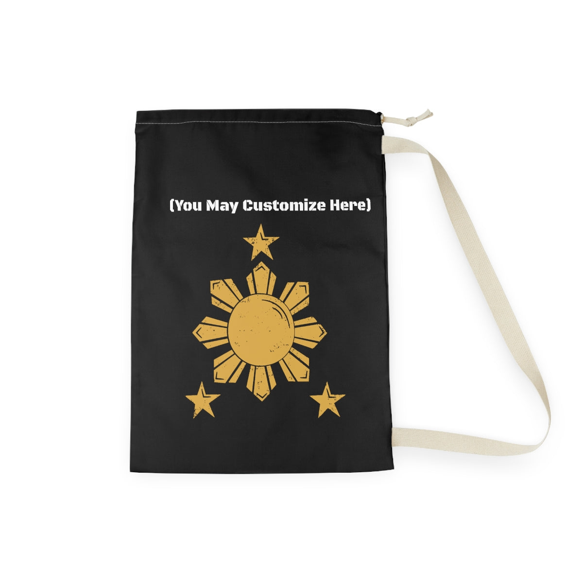 Personalized College Dorm Laundry Bag | Philippines Sun and Star Customizable Laundry bag ,