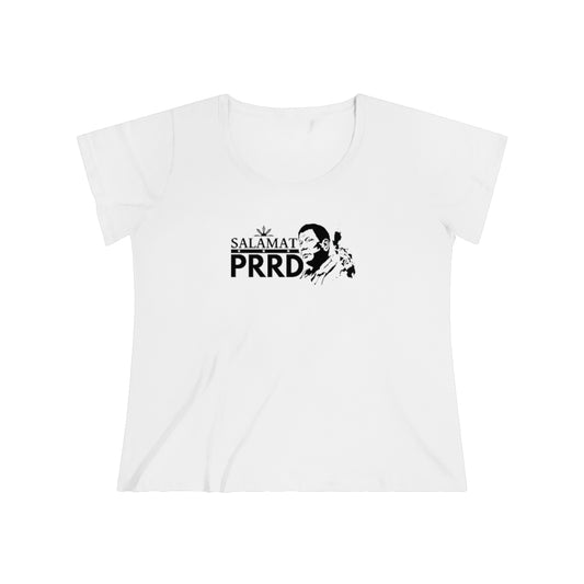 Salamat PRRD Women's Curvy Tee, Philippines Big size PRRD Shirt