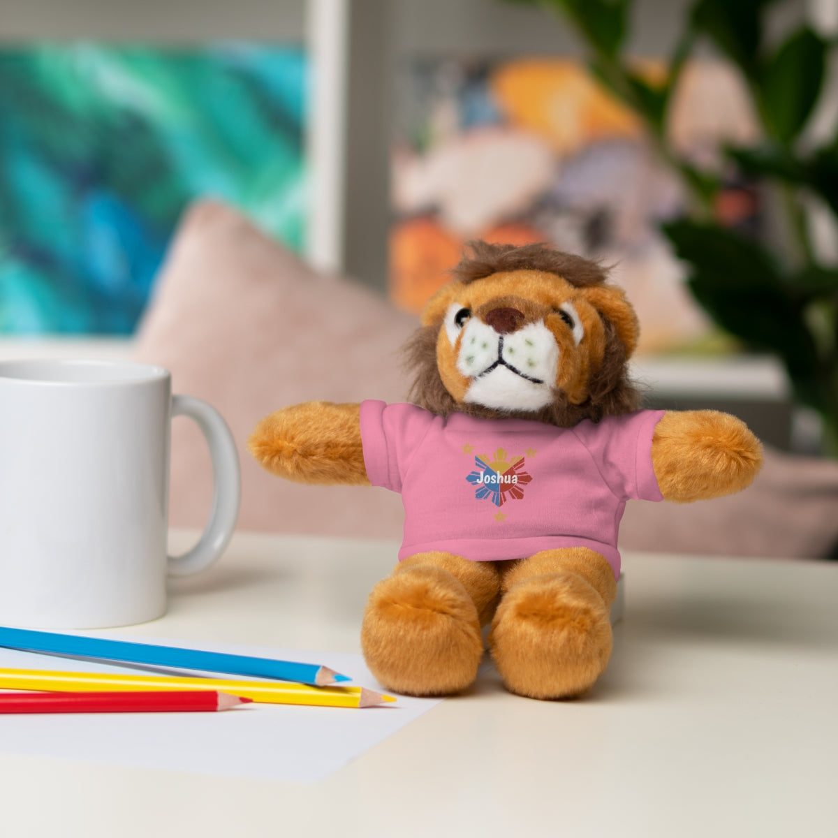 Personalized Filipino Stuffed Animal Toy with Tee | Philippine Star and Sun | Gift for kids and adults | Holiday Gifting idea
