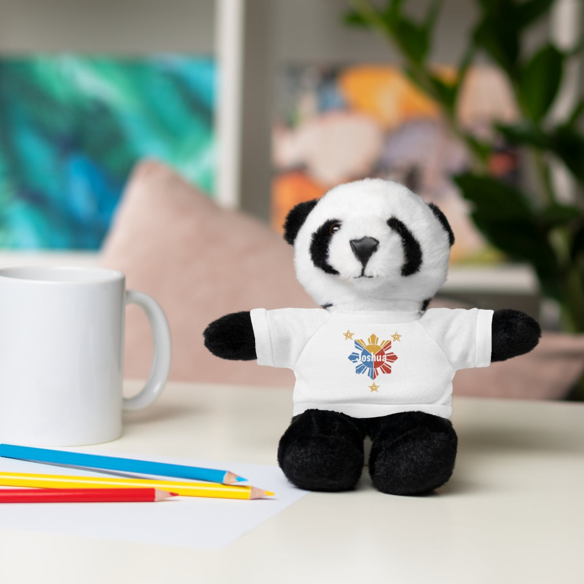 Personalized Filipino Stuffed Animal Toy with Tee | Philippine Star and Sun | Gift for kids and adults | Holiday Gifting idea