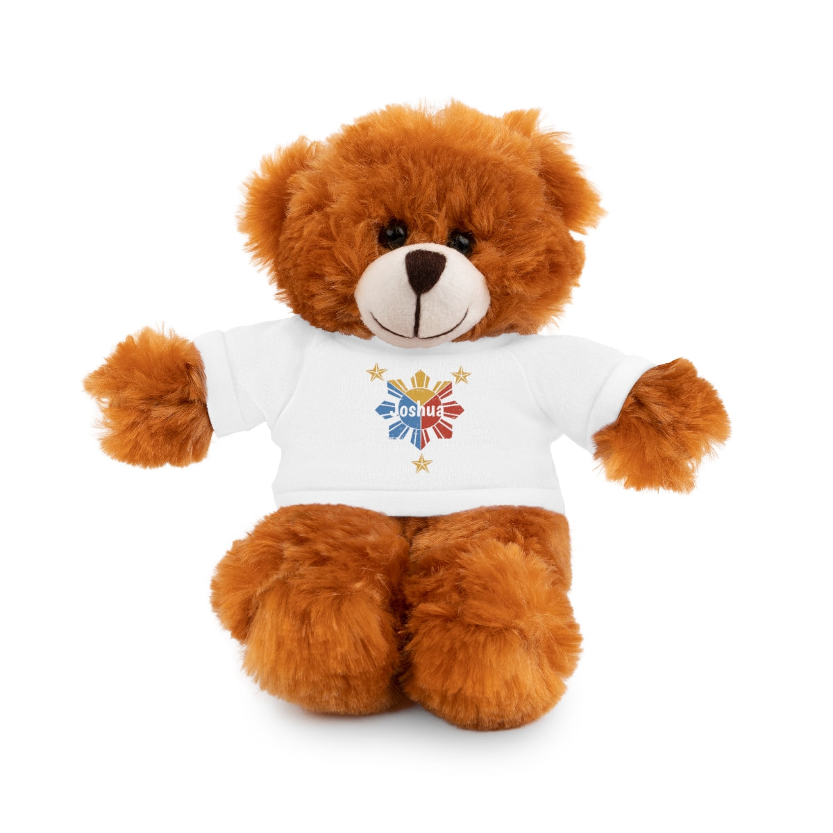 Personalized Filipino Stuffed Animal Toy with Tee | Philippine Star and Sun | Gift for kids and adults | Holiday Gifting idea