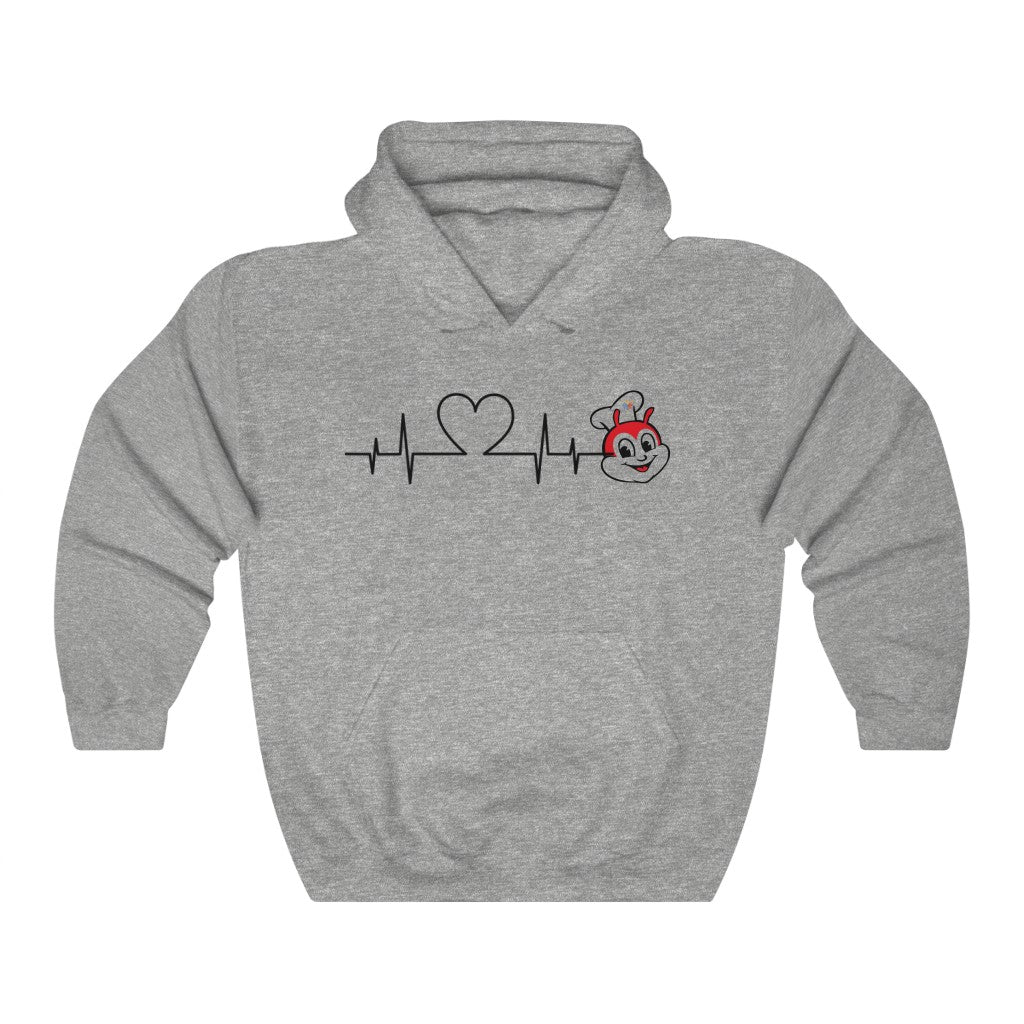 Jollibee Heartbeat Hoodie, Philippines Filipino Hoodie, Filipino Pullover, Filipino Gifting Idea