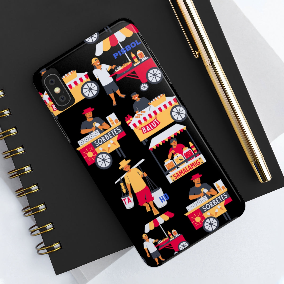 Philippine Street Food Theme Tough Phone Cases, Case-Mate, Unique phone Case | Filipino Gifting Idea | Stocking Stuffers