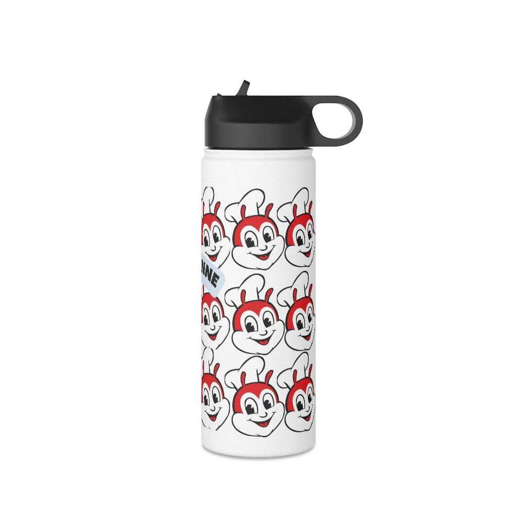Personalized Philippines Jollibee Stainless Steel Water Bottle, Standard Lid
