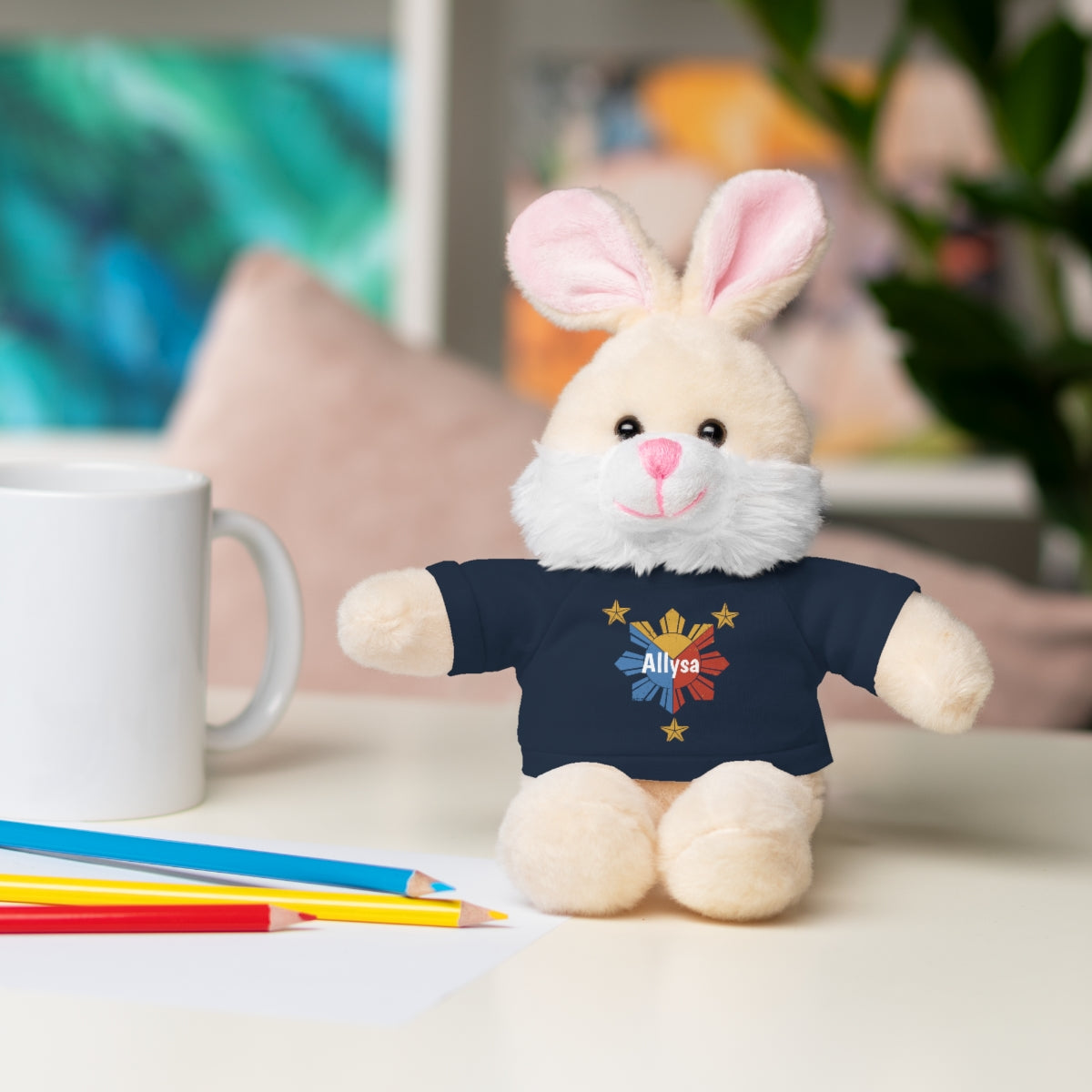 Personalized Filipino Stuffed Animal Toy with Tee | Philippine Star and Sun | Gift for kids and adults | Holiday Gifting idea