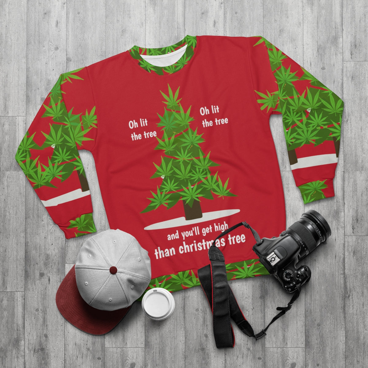 Funny Ugly Sweater | Christmas Sweater with a Pun | Adult Ugly Sweater