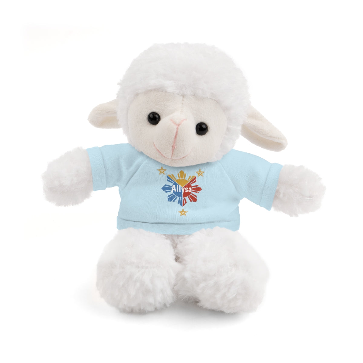 Personalized Filipino Stuffed Animal Toy with Tee | Philippine Star and Sun | Gift for kids and adults | Holiday Gifting idea