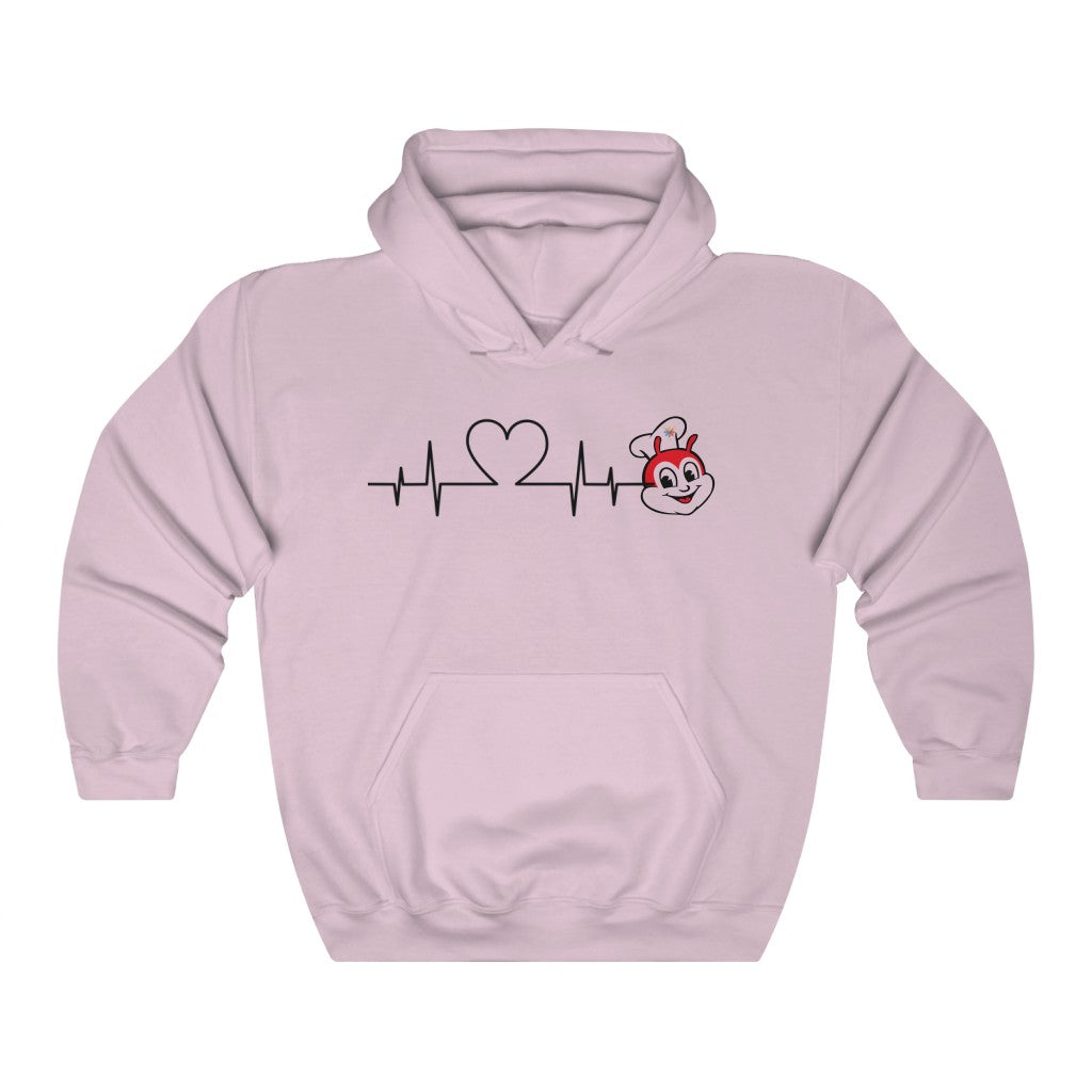 Jollibee Heartbeat Hoodie, Philippines Filipino Hoodie, Filipino Pullover, Filipino Gifting Idea