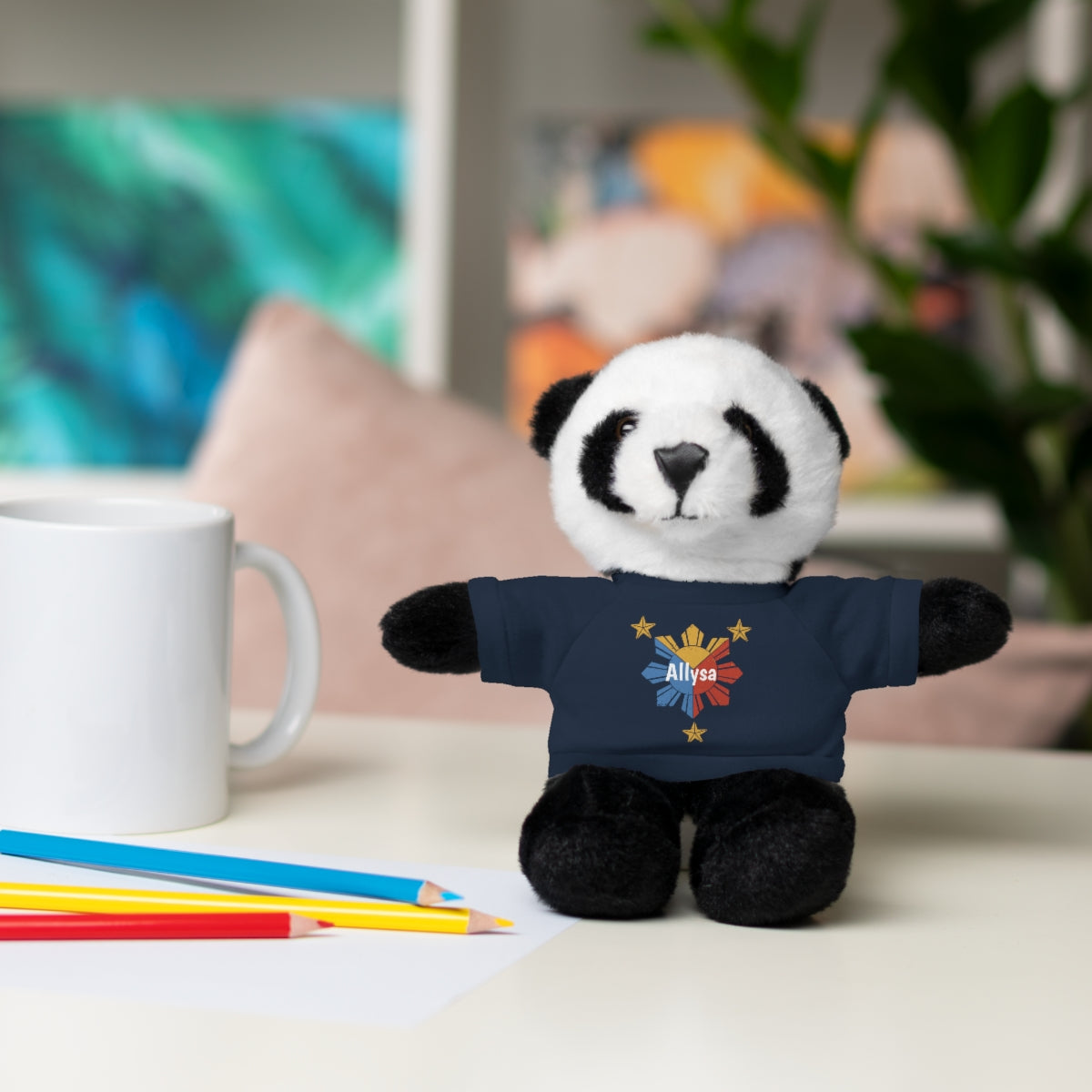 Personalized Filipino Stuffed Animal Toy with Tee | Philippine Star and Sun | Gift for kids and adults | Holiday Gifting idea