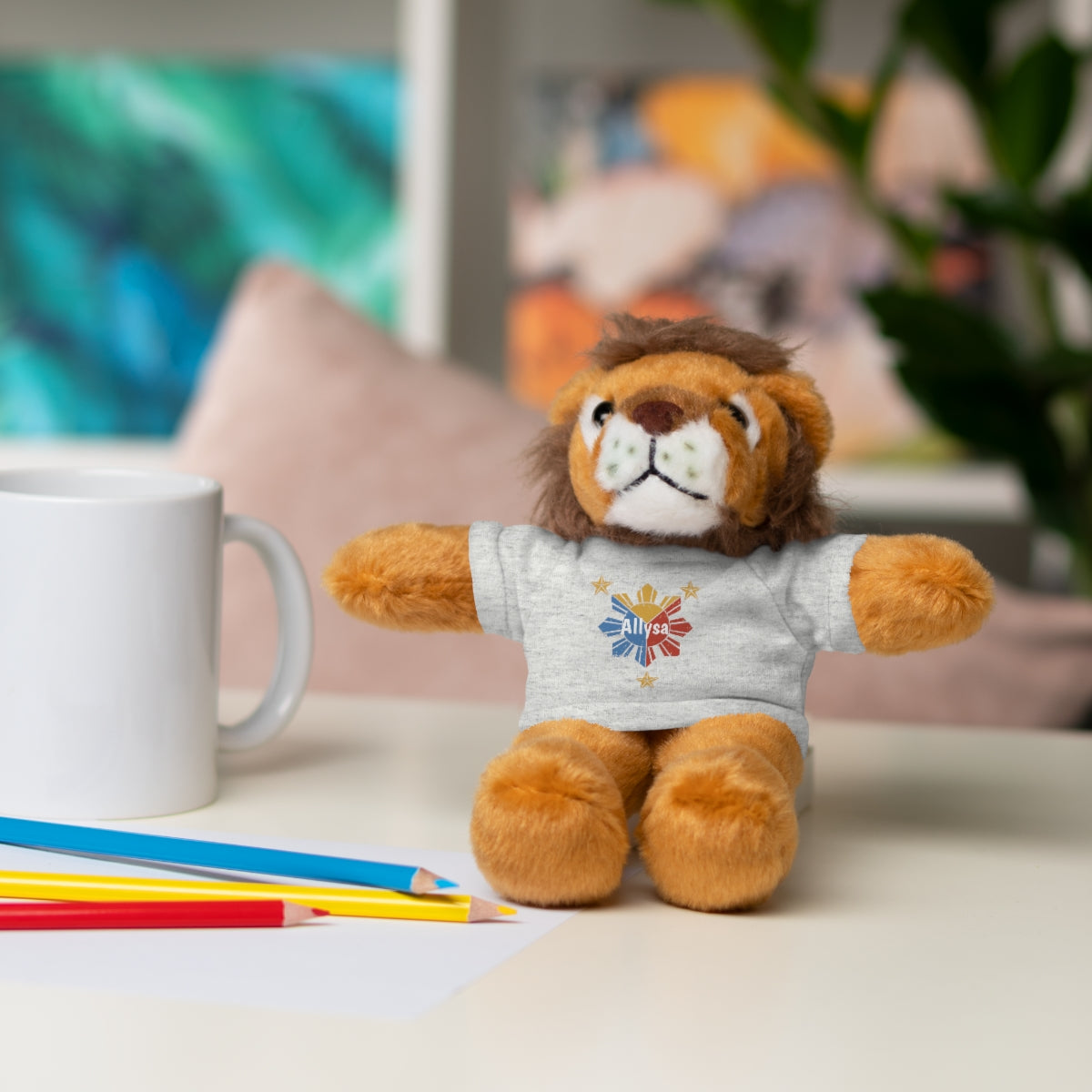Personalized Filipino Stuffed Animal Toy with Tee | Philippine Star and Sun | Gift for kids and adults | Holiday Gifting idea