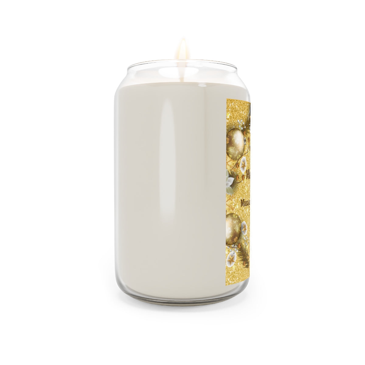 Personalized Filipino Scented Candle, 13.75oz | Maligayang pasko at Masaganang bagong Taon Scented candle