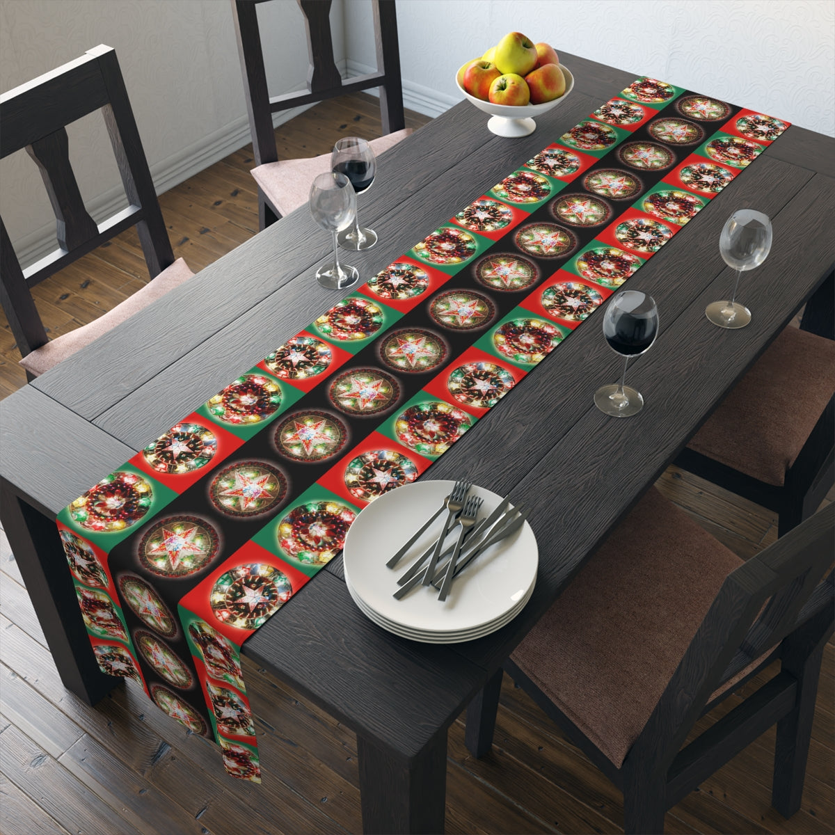 Philippines Filipino Christmas Lantern Arol themed Table Runner (Cotton, Poly)