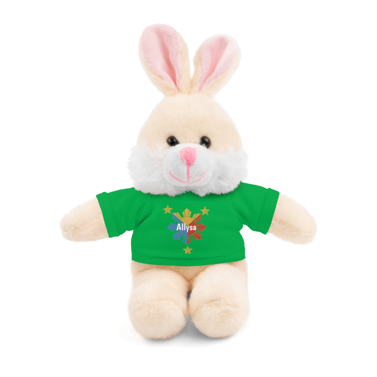 Personalized Filipino Stuffed Animal Toy with Tee | Philippine Star and Sun | Gift for kids and adults | Holiday Gifting idea