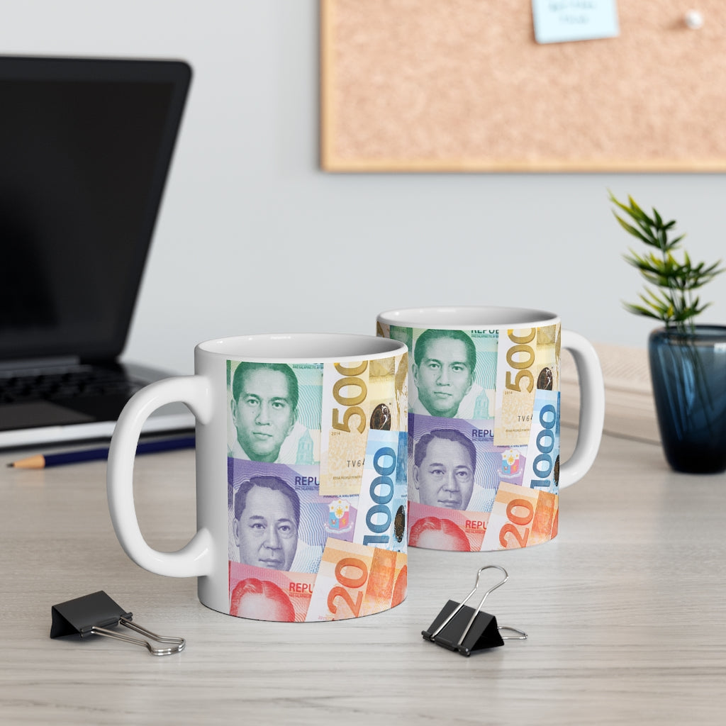 Funny Philippine Mug | Unique Philippine Money Mug 11oz | Fathers Day |Graduation Day | Birthday Gifting idea
