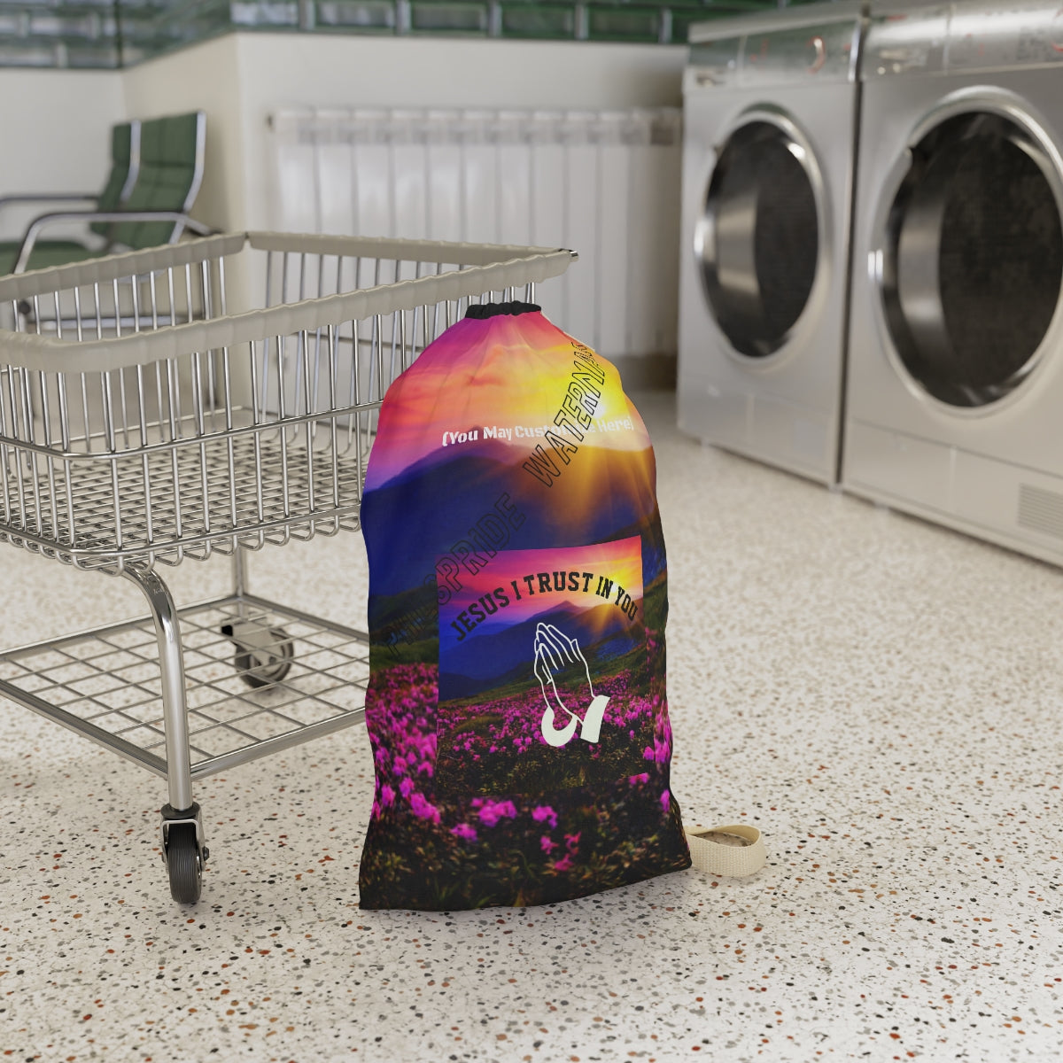 Personalized RCollege Dorm Laundry Bag | Jesus i trust in You Laundry bag , Crisply Printed . Washable