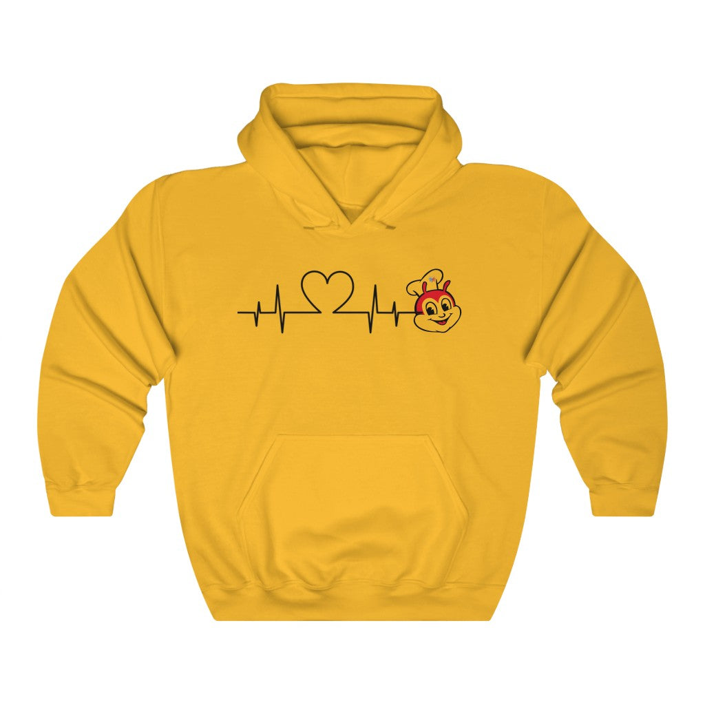 Jollibee Heartbeat Hoodie, Philippines Filipino Hoodie, Filipino Pullover, Filipino Gifting Idea