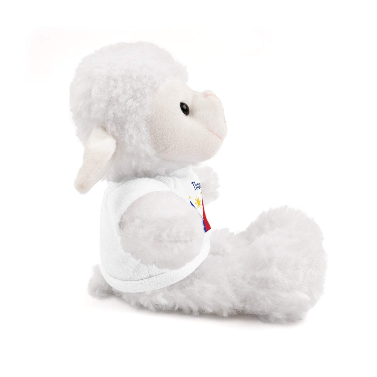 Personalized Filipino Stuffed Animal Toy with Tee | Philippines and USA Flag | Gift for kids and adults | Holiday Gifting