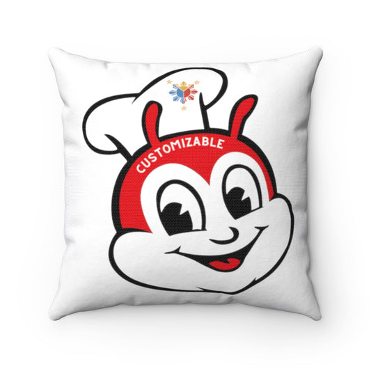 Personalized Philippine Jollibee Spun Polyester Square Pillow