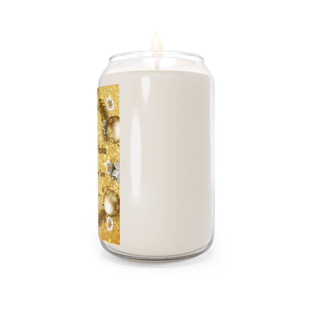 Personalized Filipino Scented Candle, 13.75oz | Maligayang pasko at Masaganang bagong Taon Scented candle