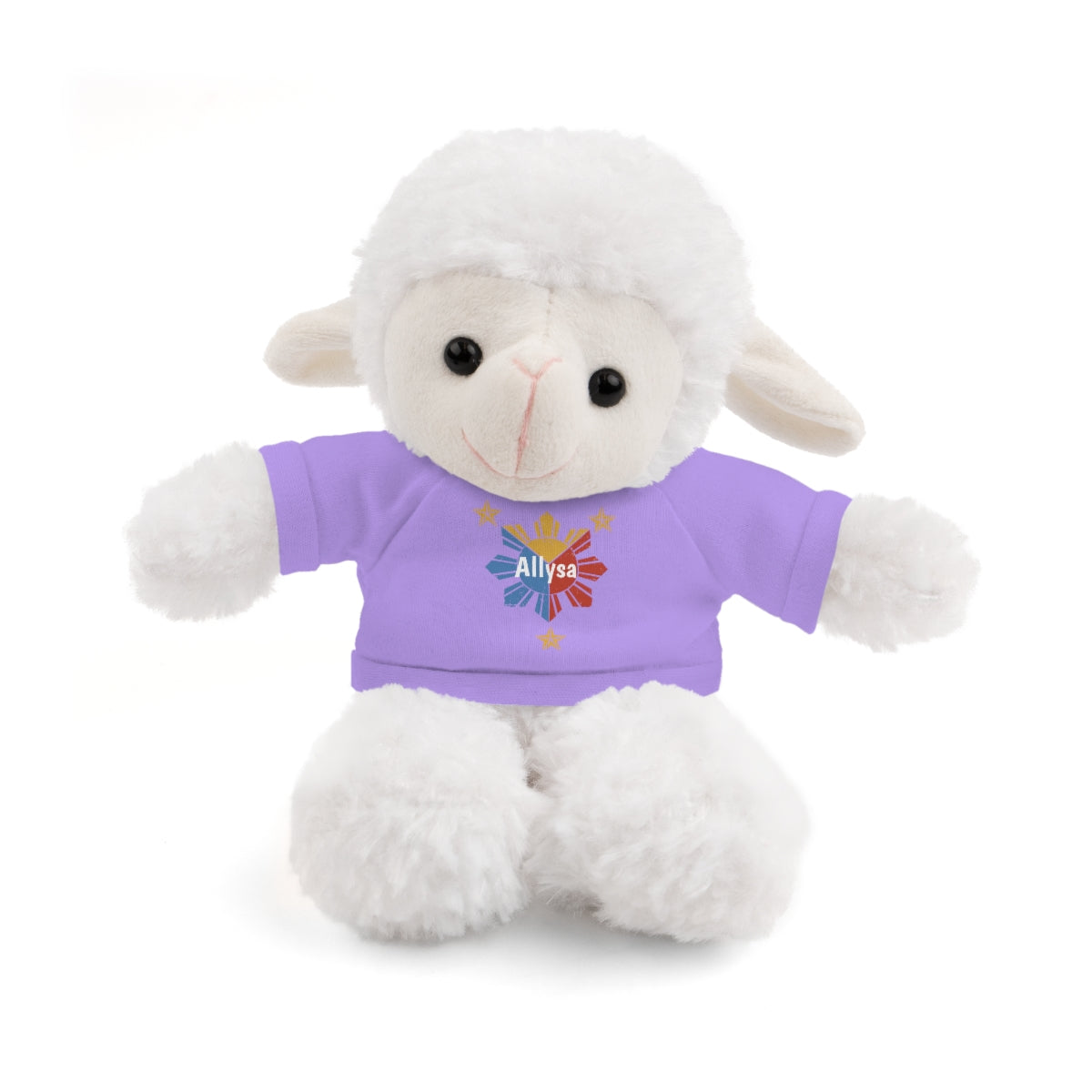 Personalized Filipino Stuffed Animal Toy with Tee | Philippine Star and Sun | Gift for kids and adults | Holiday Gifting idea