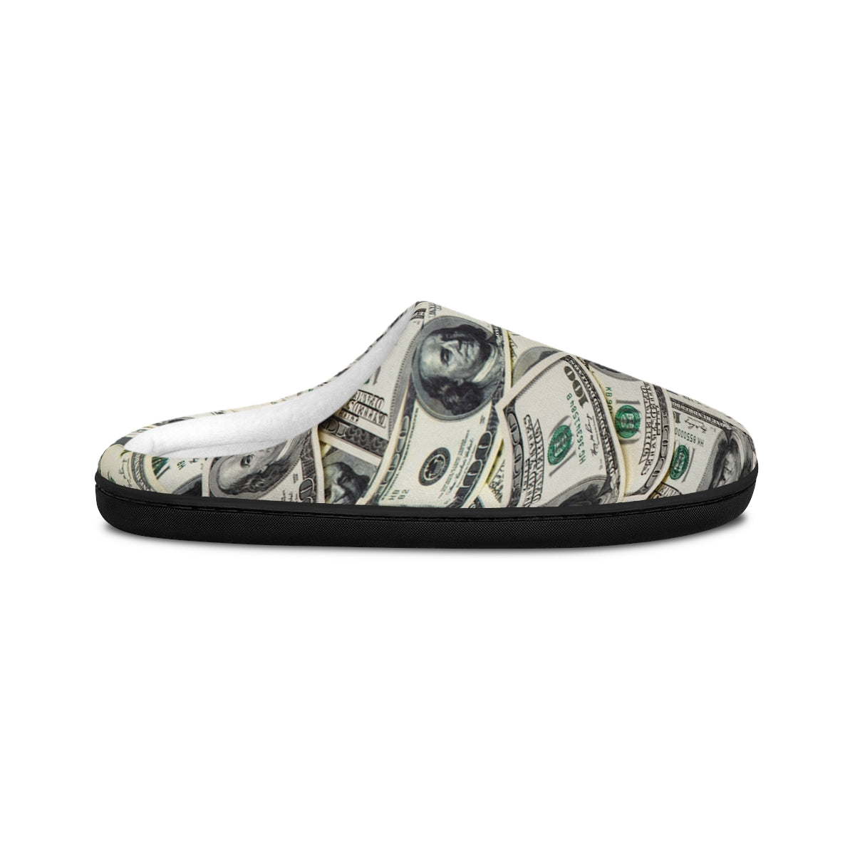 Funny Dollar Print Men | Women's Indoor Slippers | Warm Comfy home slippers | Funny Stocking stuffers | Holiday Birthday Gift Idea