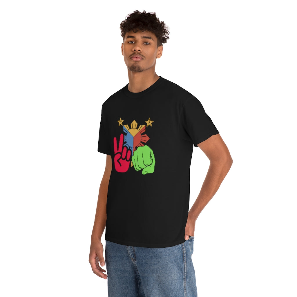Philippines Filipino Peace & Fist BBM -Sarah Unisex Heavy Cotton Tee