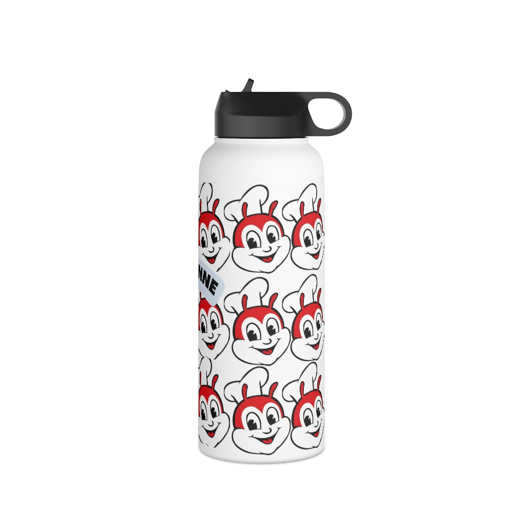 Personalized Philippines Jollibee Stainless Steel Water Bottle, Standard Lid