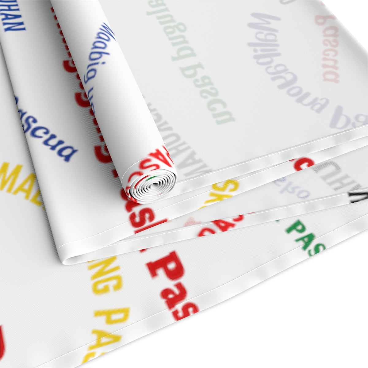 Philippines Filipino Christmas Greetings in different dialects themed Table Runner (Cotton, Poly)