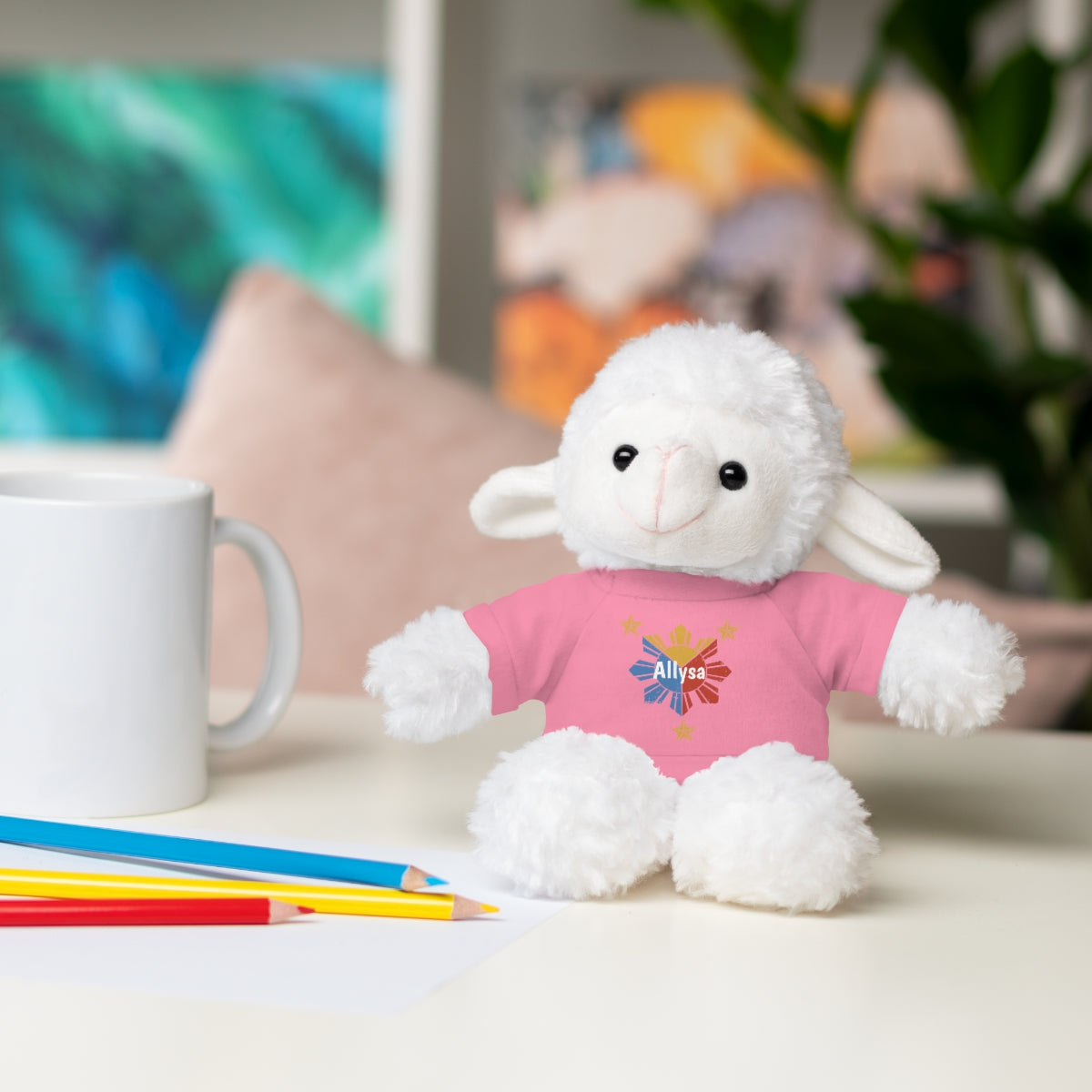 Personalized Filipino Stuffed Animal Toy with Tee | Philippine Star and Sun | Gift for kids and adults | Holiday Gifting idea