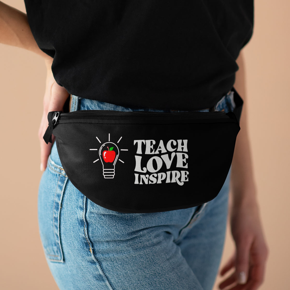 Teachers Fanny Pack| Teach love Inspire Travel Fanny Pack | Travel Fanny bag | Gift for teachers.