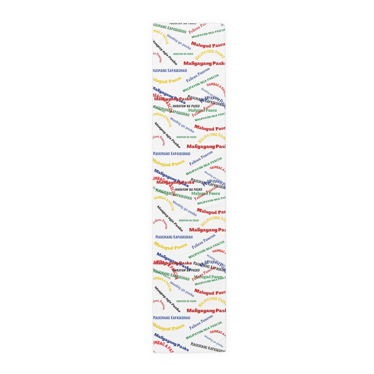 Philippines Filipino Christmas Greetings in different dialects themed Table Runner (Cotton, Poly)