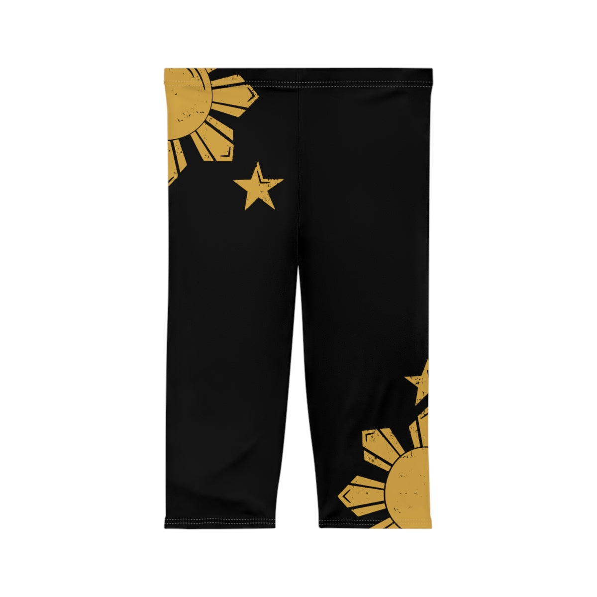 Philippines Filpino Sun and Star Capri Leggings | Womens Capri Leggings, Summer capris | Filipino Summer capris