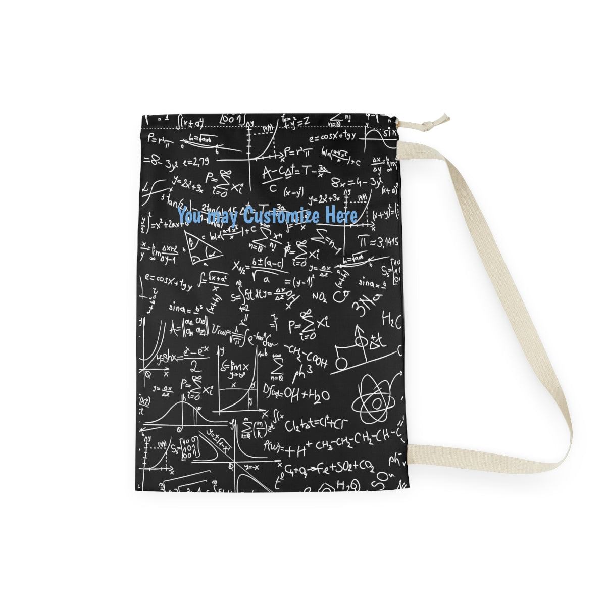 Personalized Funny Dorm Laundry Bag | Physics Equation Laundry bag , College Moving In Laundry bag