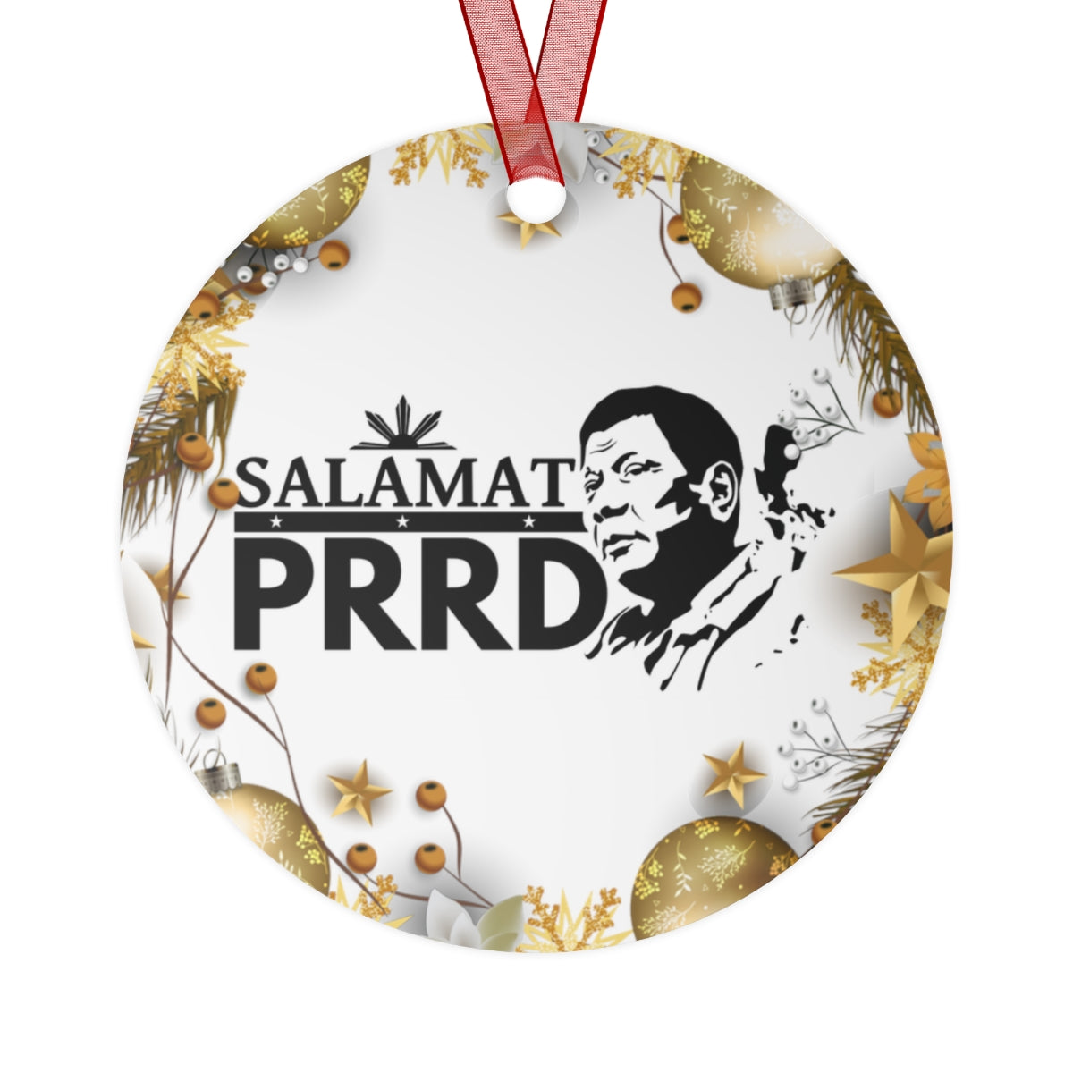 Philippines Filipino Salamat PRRD Christmas Ornaments |