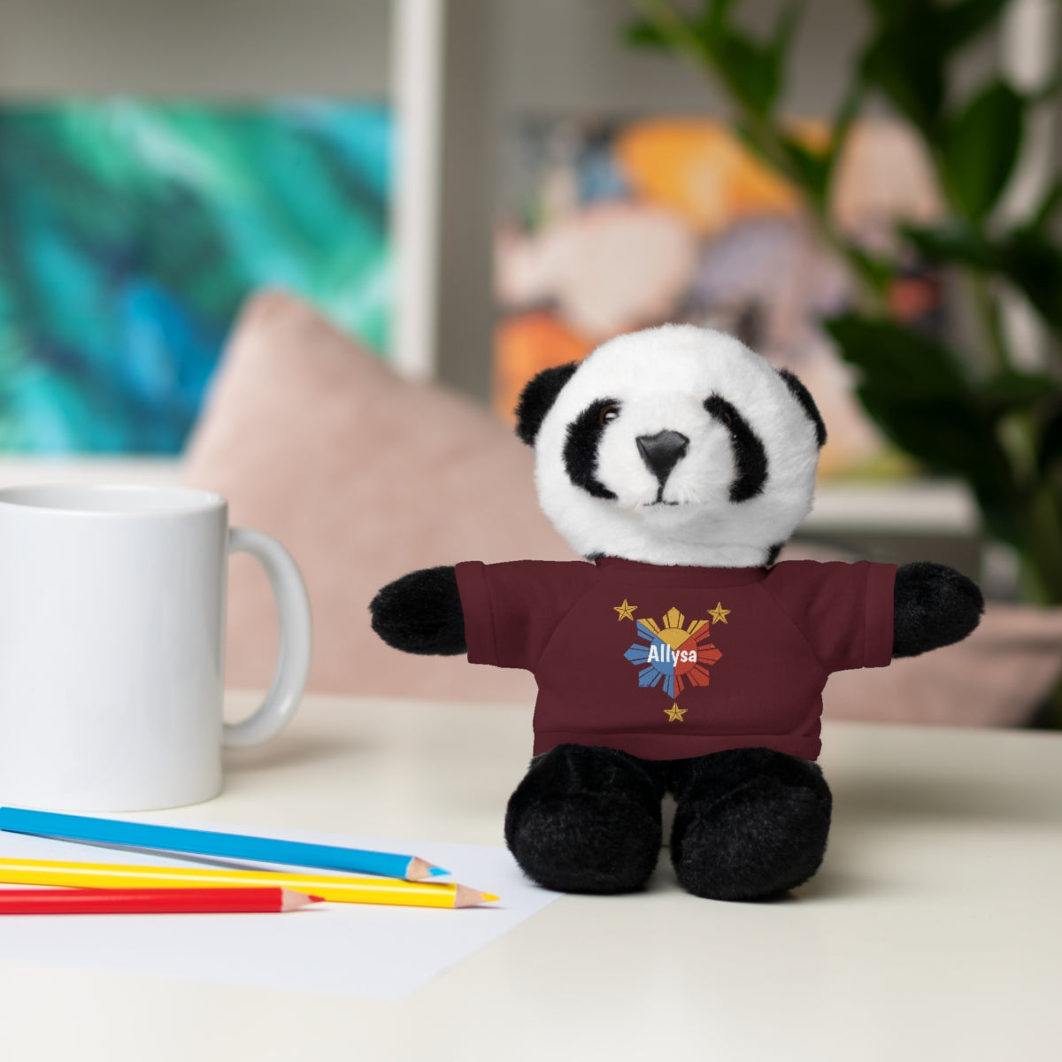 Personalized Filipino Stuffed Animal Toy with Tee | Philippine Star and Sun | Gift for kids and adults | Holiday Gifting idea