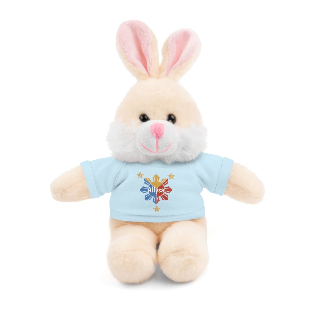 Personalized Filipino Stuffed Animal Toy with Tee | Philippine Star and Sun | Gift for kids and adults | Holiday Gifting idea