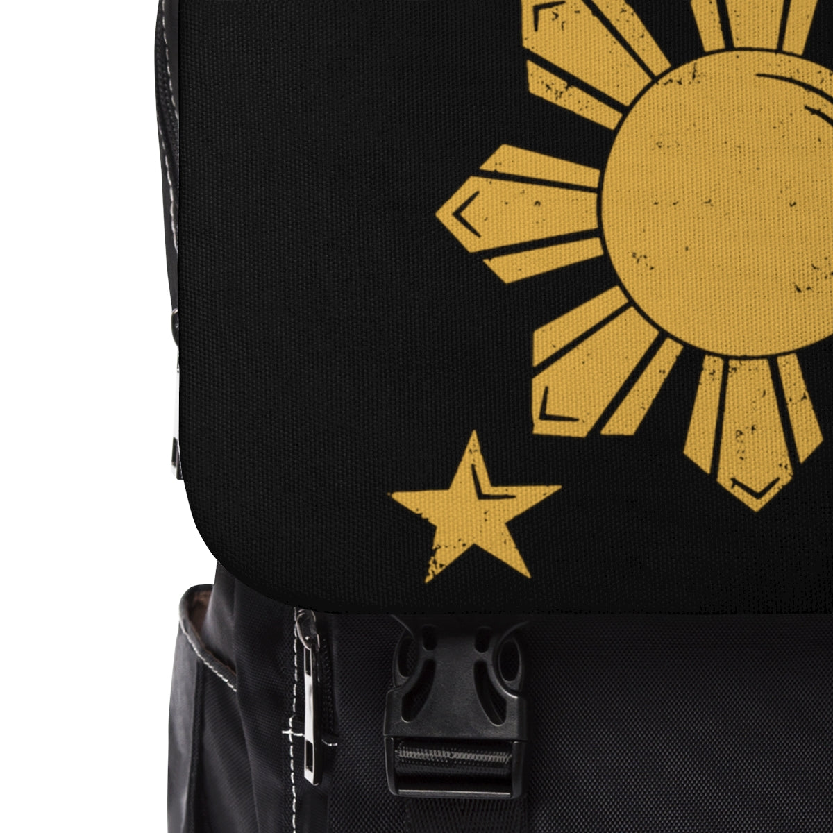 Personalized Philippines Filipino Sun & Stars Unisex Casual Shoulder Backpack