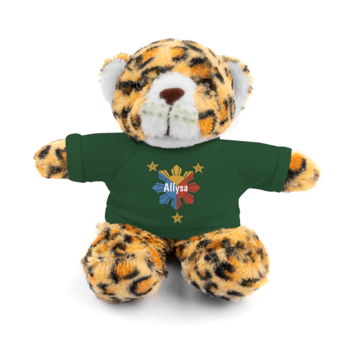 Personalized Filipino Stuffed Animal Toy with Tee | Philippine Star and Sun | Gift for kids and adults | Holiday Gifting idea