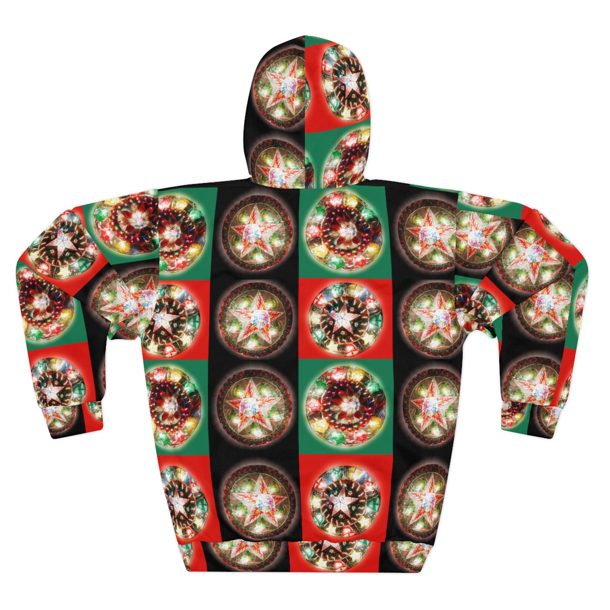 Christmas Ugly Sweater Unisex Pullover Hoodie | One of a kind Filipino Parol Christmas Ugly Sweater Hoodie