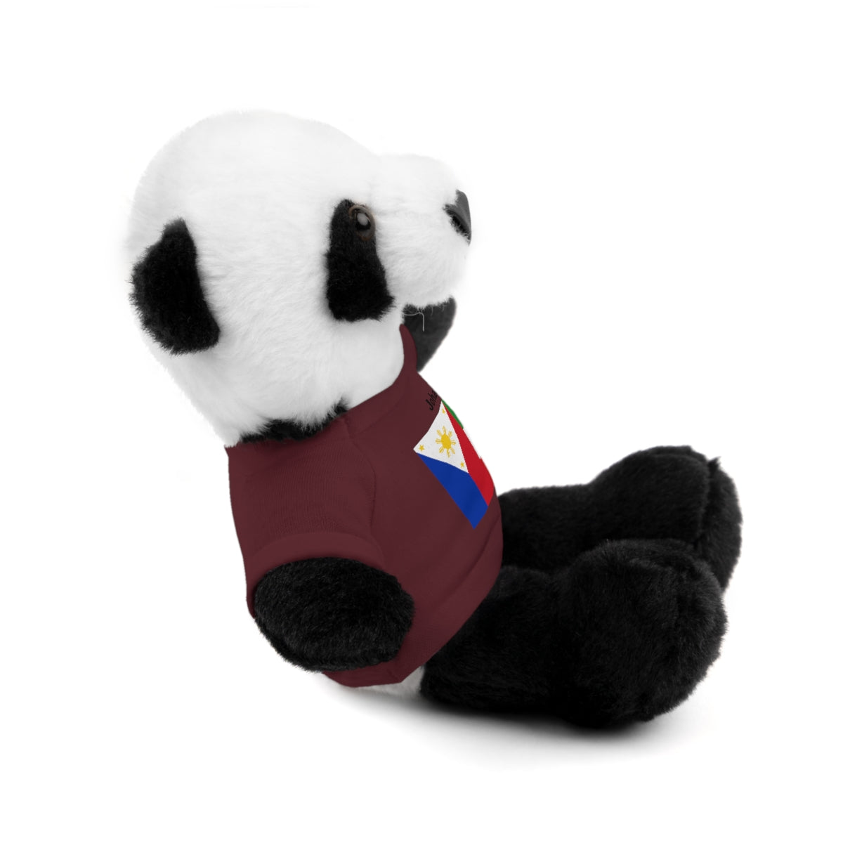 Personalized Filipino Stuffed Animal Toy with Tee | Philippines & Italy Flag | Gift for kids and adults | Holiday Gift idea